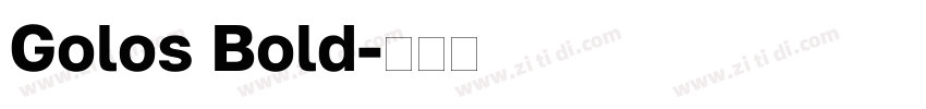 Golos Bold字体转换